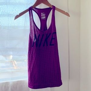 Nike dri-fit athletic tank purple size s